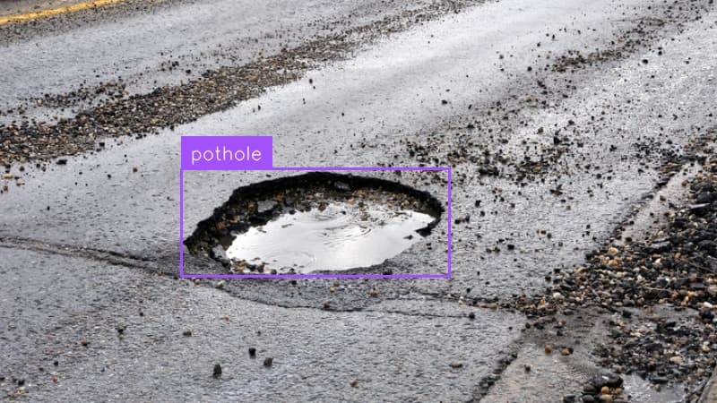 Preview image for Pothole Detection template